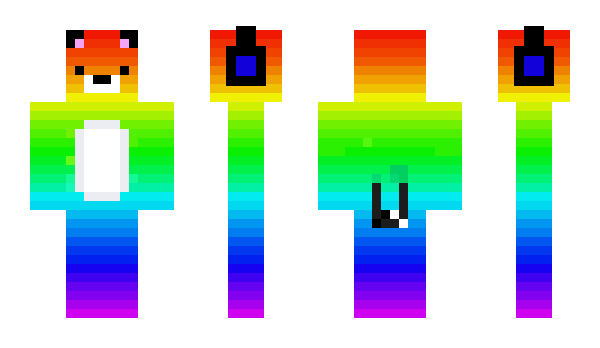 Minecraft скин по нику RainbowCube