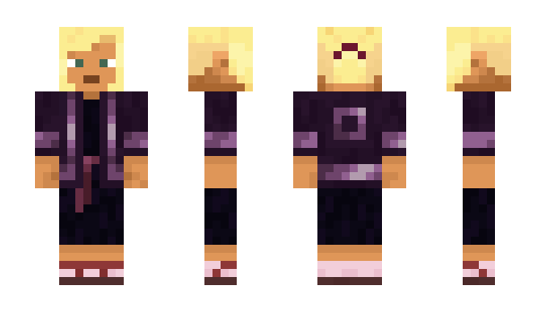Minecraft skin purpleshirt