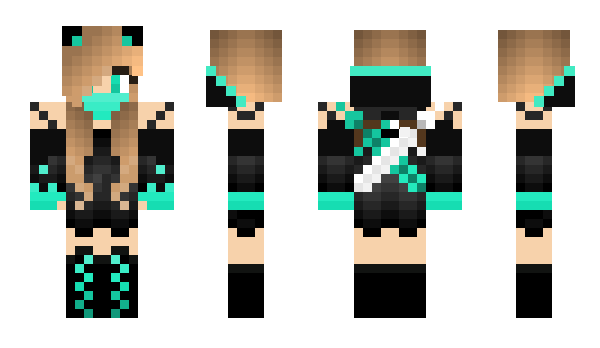 Minecraft skin inteligentgirl