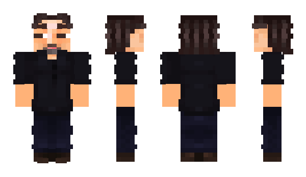 Minecraft skin glasshead