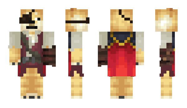 Minecraft skin pirateonaboat