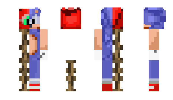 Minecraft скін по ніку Sonic_DETI