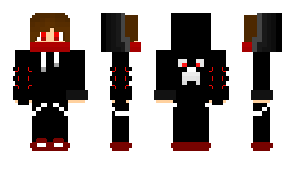 Minecraft skin CrowBlack
