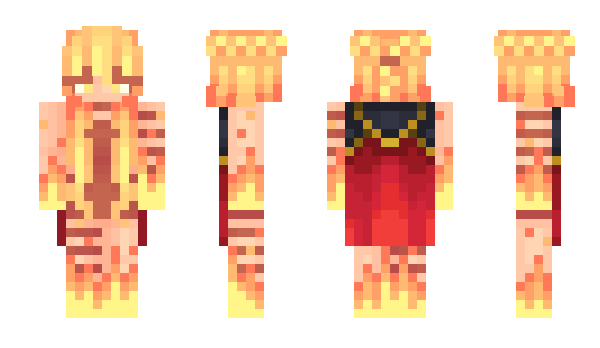 Minecraft skin Liekki