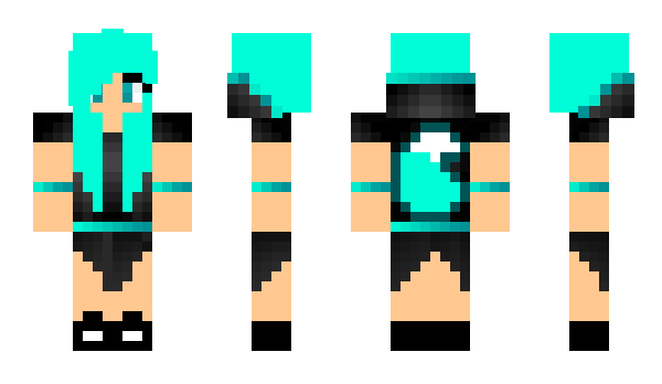 Minecraft skin GamerWolfgirl