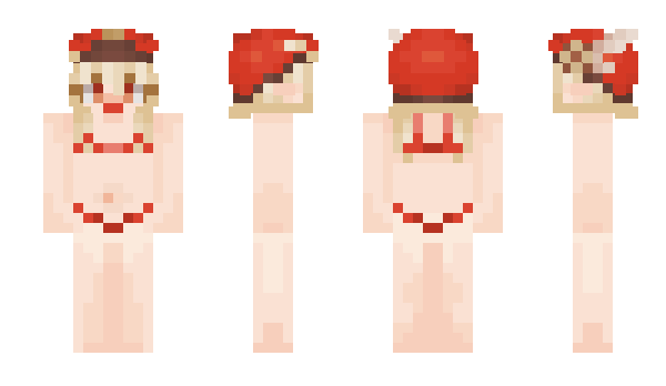 Minecraft skin COWbikini