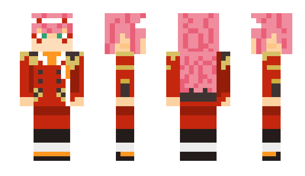 Minecraft skin ZeroTwoHiro