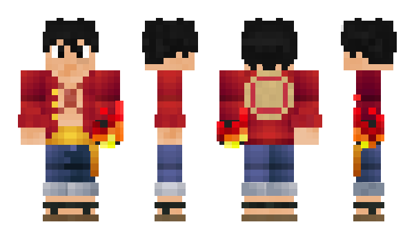 Minecraft skin Luffyhaki