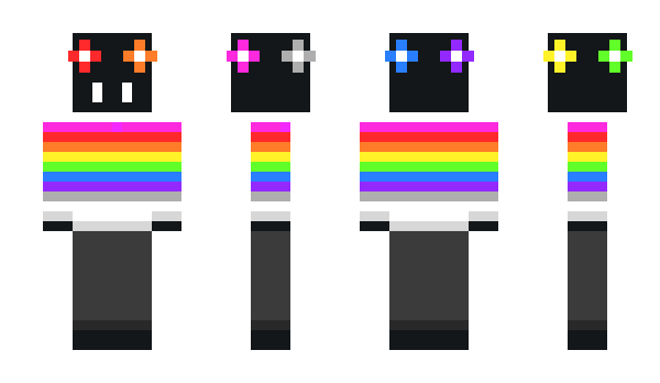 Minecraft skin Rainbow_Mosaic