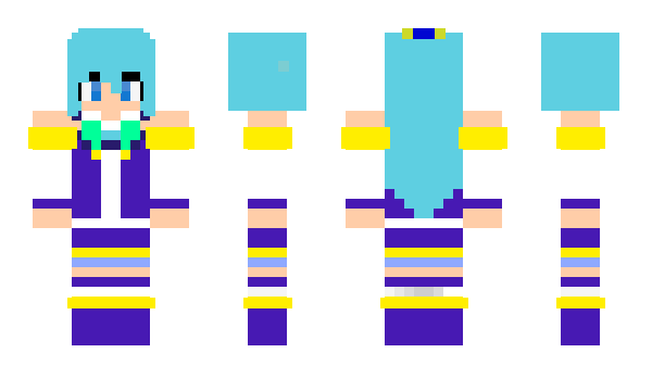 Minecraft skin Konosuba_Aqua