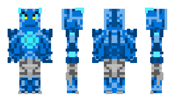 Minecraft skin Blue_Demon