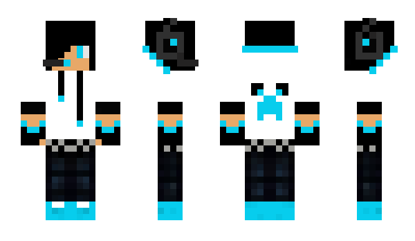 Minecraft skin black_night444