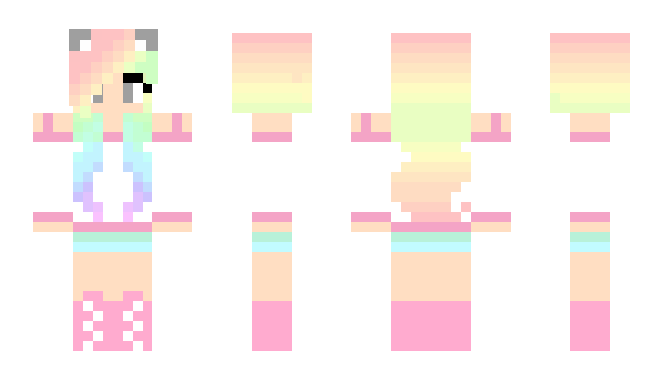 Minecraft skin RainbowGirl21