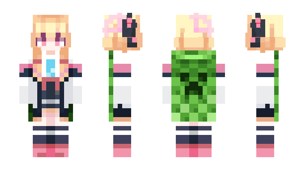 Minecraft skin SAIBAMOMOI