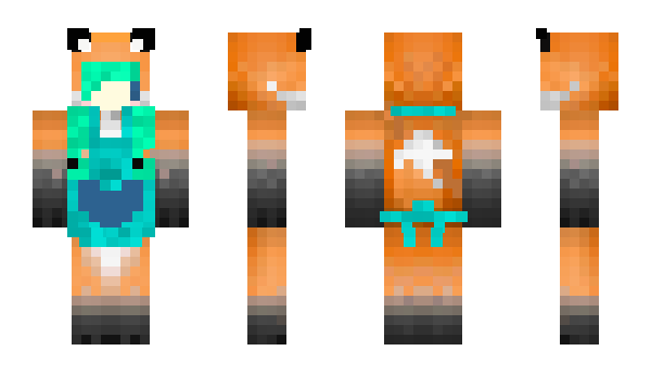 Minecraft skin KawaiFoxGirl