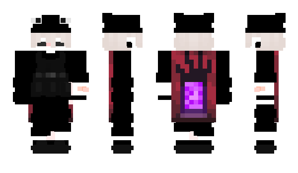 Minecraft skin PaperaNera1704