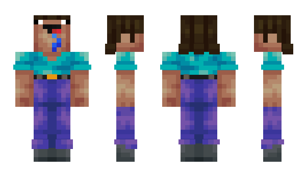 Minecraft skin DrownedGuard
