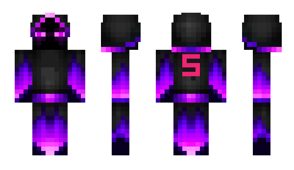 Minecraft skin Hero_black