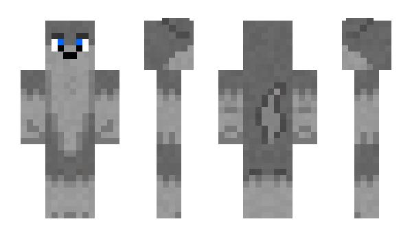 Minecraft skin Skeletondog