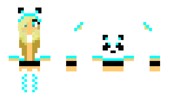 Minecraft skin CarebearGirl