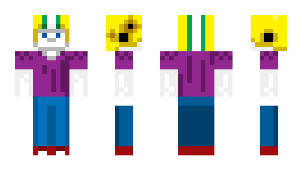 Minecraft skin spashed_pea