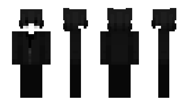 Minecraft skin black_A