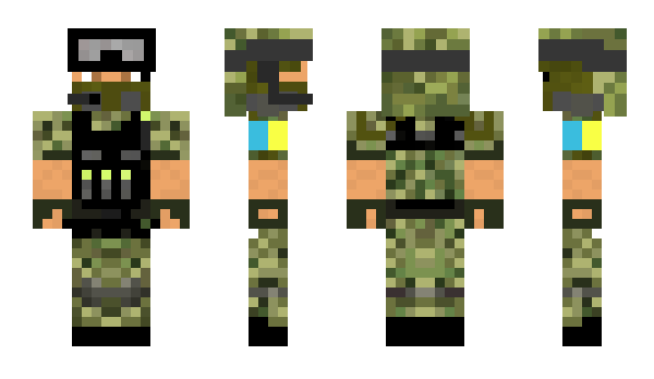Minecraft skin MilitaryX