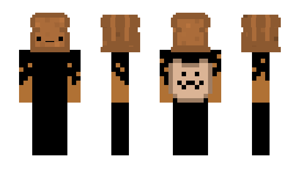 Minecraft skin Breadification