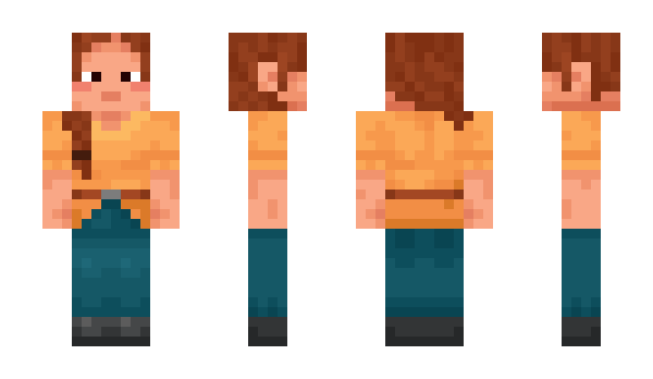 Minecraft skin Louloulecassecou
