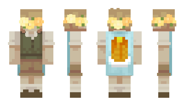 Minecraft скін по ніку FloweredCrown