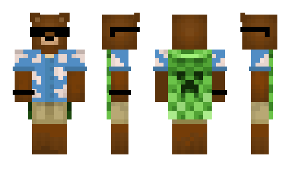 Minecraft skin Medvedicek