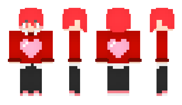 Minecraft skin HeartVln