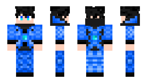 Minecraft skin blueYH