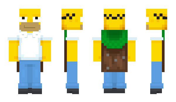 Minecraft скин по нику HomeroSimpson_