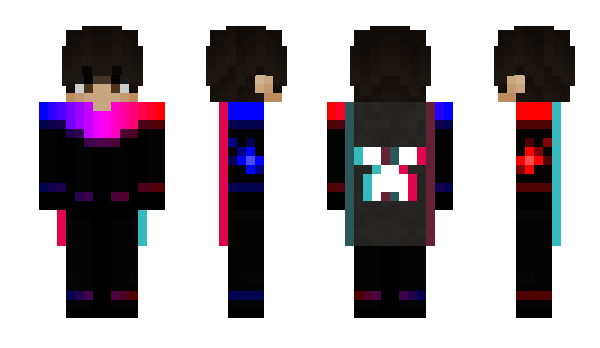 Minecraft skin NeonGrid