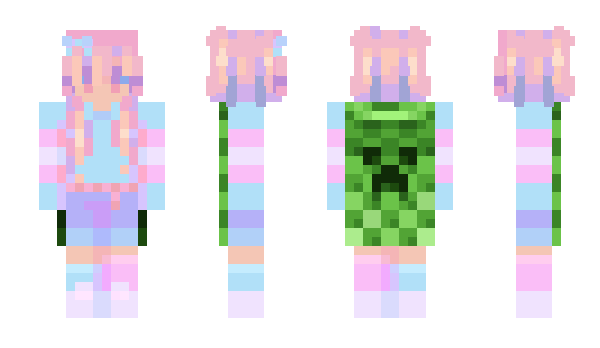 Minecraft skin pritih