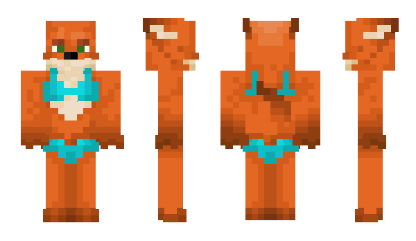 Minecraft skin FoxxyFlame
