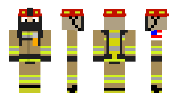 Minecraft skin Firefighterswiss