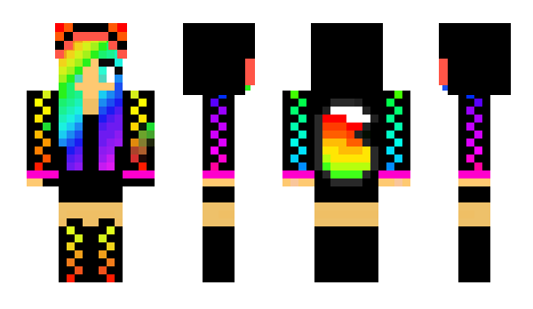 Minecraft skin Rainbow_skin