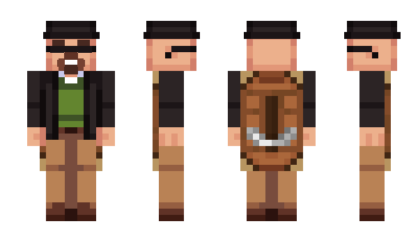 Minecraft skin WalterWitheBlue