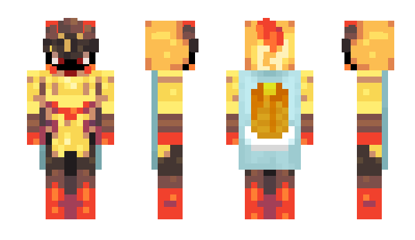 Minecraft skin FireDamps