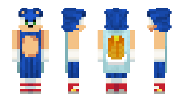 Minecraft skin SonicAutism