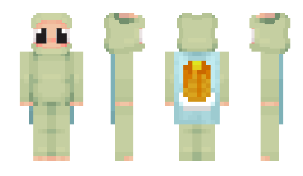 Minecraft skin MintGreenLabubu