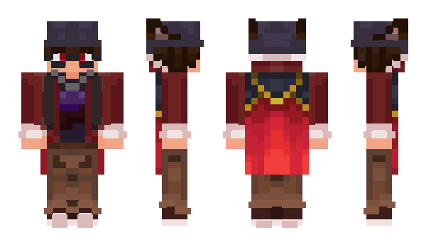 Minecraft skin swirlyfox
