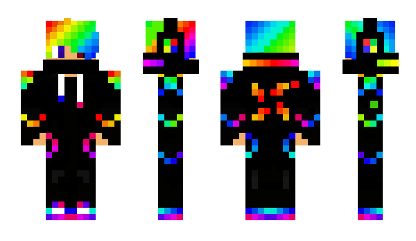 Minecraft skin RainbowVoid