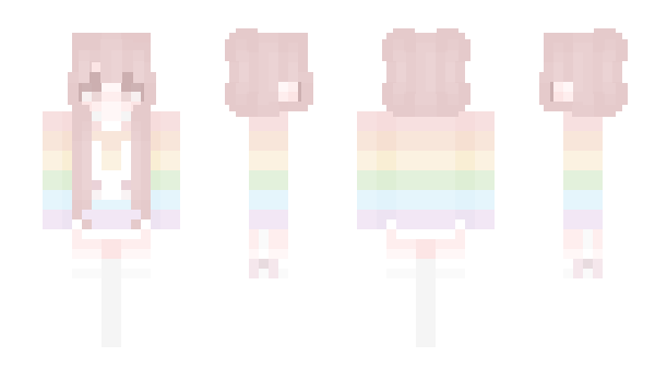 Minecraft skin RainbowDash2008