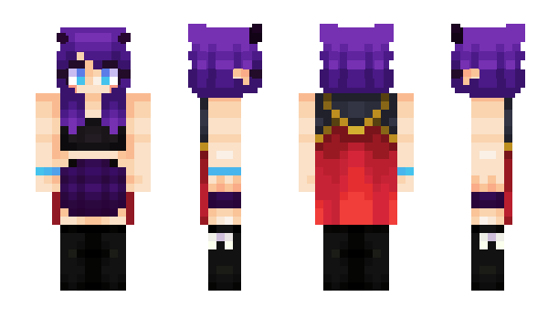 Minecraft skin GirlOfNox