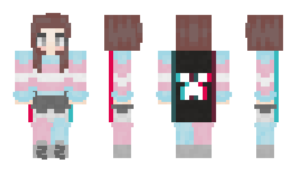 Minecraft skin WaffleShorkQueen