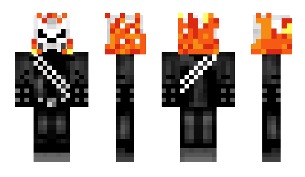 Minecraft skin boneswolf