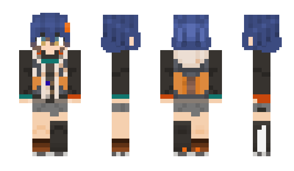 Minecraft skin BLUEDREEM